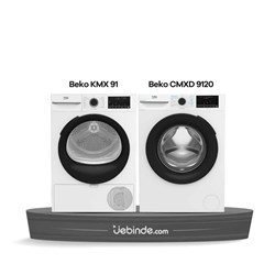 Beko 2 li Çamaşır ve Kurutma Paketi-5 (CMXD 9120 + KMX 91)